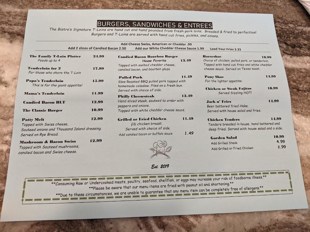 The BillBoard Bistro Menu image 4